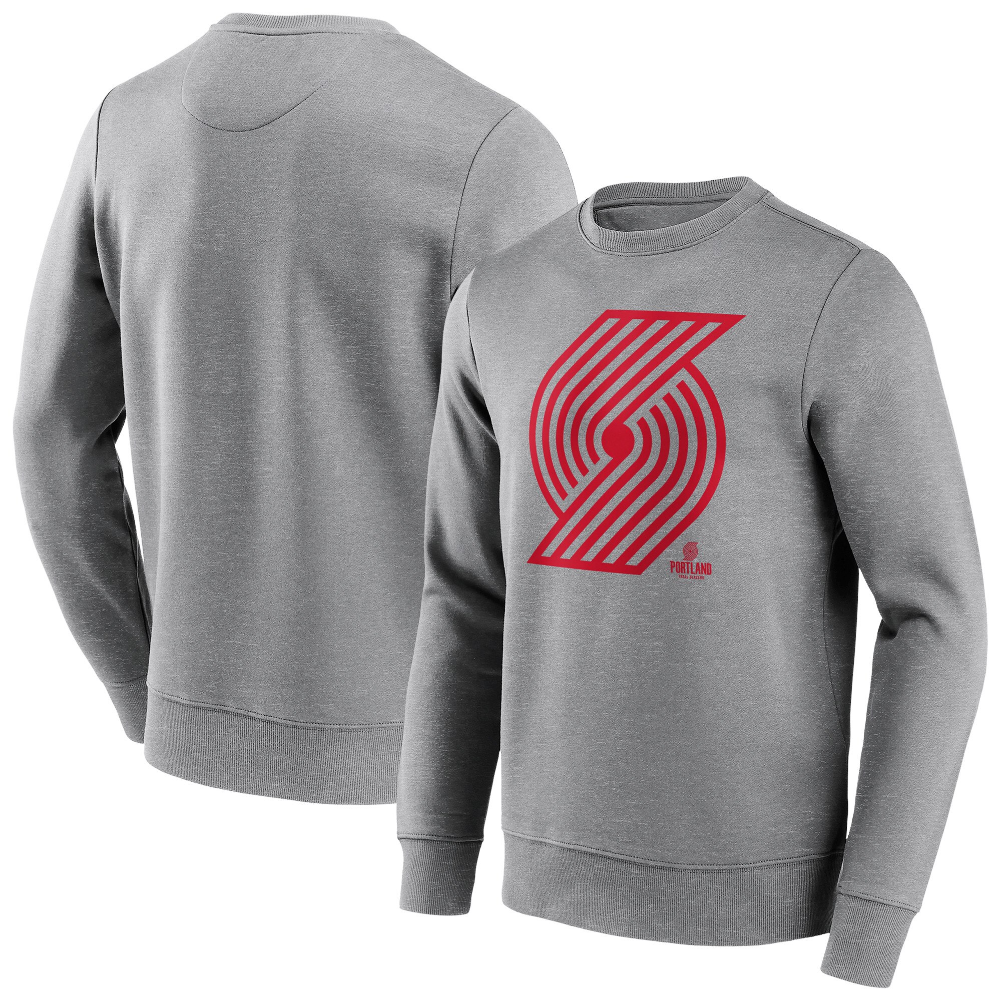 Portland Trail Blazers Fanatics Branded Mono Logo Rundhals-Sweatshirt - Herren Image