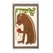 Ancestral Jaguar,'Handloomed Zapotec Jaguar Wool Area Rug from Mexico (2x4)'