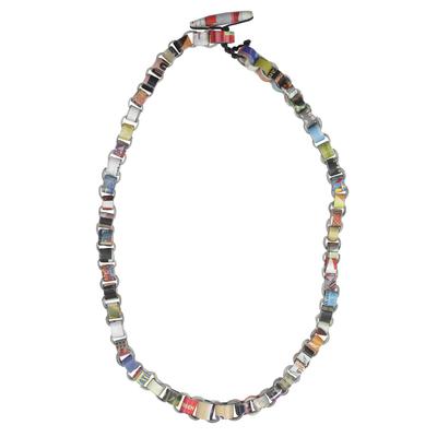 Eco Nkonson,'Recycled Paper Link Necklace from Ghana'