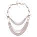 Imagine,'Handcrafted Mexican Dramatic Silver Statement Necklace'