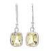 Lemon quartz dangle earrings, 'Autumn Sunshine'