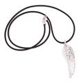 Take Wing,'Men's Taxco Silver Wing Pendant Necklace from Mexico'