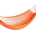 Sunset Siesta,'Flame Orange Cotton Rope Hammock (Triple) from Mexico'