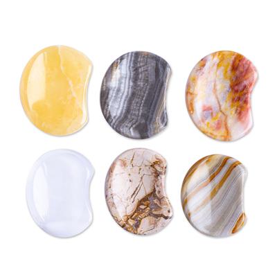 'Set of 2 Stress-Relieving Stones Made from Reclaimed Marble'