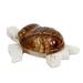 Nesting Turtle,'Brown and Beige Marble Sea Turtle Figure from Mexico'