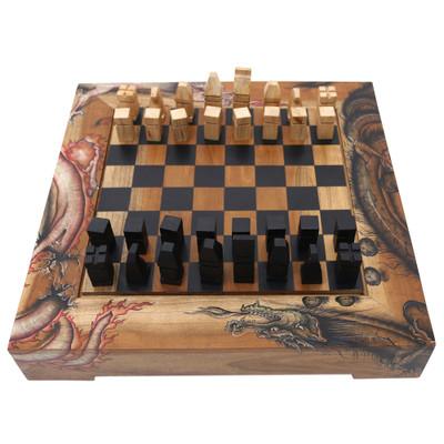 Basuki,'Handcrafted Wood Chess Set from Bali'