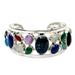 'Colors of Life' - Sterling Silver Cuff Bracelet Multigemstone