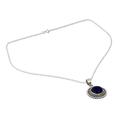 Royal Sunset,'Artisan Crafted Lapis Lazuli and Sterling Silver Necklace'