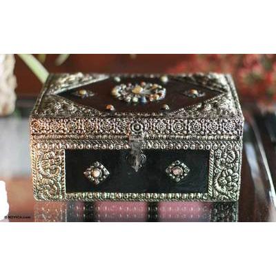 'Enchantment' - Hand Made Repousse Brass Jewelry Box