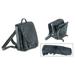 Leather laptop backpack, 'Vanguard' (black)