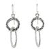 Smith's Links,'Linked Sterling Silver Dangle Earrings from Thailand'