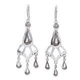 Constancy,'Artisan Crafted Sterling Silver Chandelier Earrings'