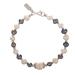 '925 Silver Pendant Bracelet with Two-Toned Cultured Pearls'