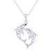 Spirits of the Ocean,'Dolphin Sterling Silver Pendant Necklace Crafted in India'