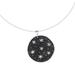 Midnight Firmament,'Starry Sterling Silver Pendant Necklace from Mexico'