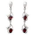 Garnet earrings 'Buds of Passion'