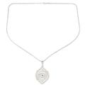 Divine Glance,'Polished Sterling Silver Mystic Pendant Necklace from India'