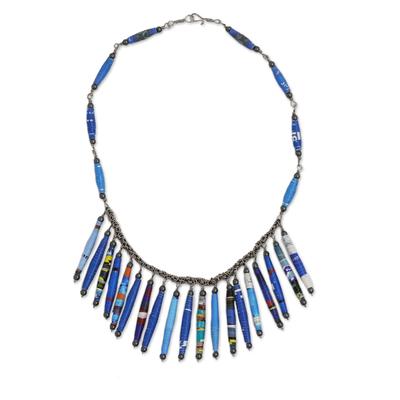 Royal Memories,'Eco-Conscious Recycled Paper Necklace'