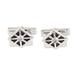 Best Dressed,'Men's Cubic Zirconia and Sterling Silver Cufflinks'