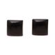 Contemporary Corners,'Square Black Onyx Stud Earrings from India'