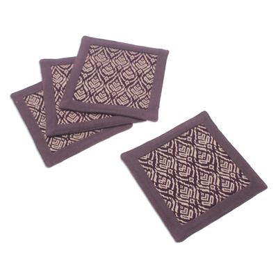Chocolate Sensations,'Set of 4 Traditional Brown a...
