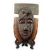 African wood mask and stand, 'Royal Elephant'