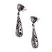 Traditional Tendrils,'Spiral Pattern Sterling Silver Dangle Earrings from Bali'
