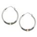 'Cloud Kissed Moon' - Fair Trade Sterling Silver Hoop Earrings