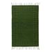 Zapotec Simplicity in Olive,'Handwoven 2.5x5 Zapotec Wool Area Rug in Olive from Mexico'