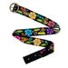 'Colorful Hand-Woven & Hand-Embroidered Floral Wool Belt'