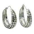 Sterling silver hoop earrings, 'Festive Harvest'
