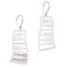 Piano Waves,'Sterling Silver Piano Shaped Dangle Earrings from Bali'