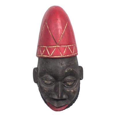 Nigerian wood mask, 'Yoruban Man'