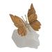 Earth and Wind,'Jasper Butterfly on Quartz Nugget Figurine from Brazil'