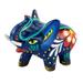 Unstoppable Force,'Small Wood Hand Painted Elephant Figurine'