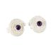 Spiral Glam,'925 Silver Filigree Drop Earrings with Amethyst Gemstones'