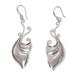 Sterling silver dangle earrings, 'Monarch Wings'