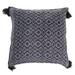 Oaxaca Diamonds in Black,'Black Patterned Cotton Cushion Cover'