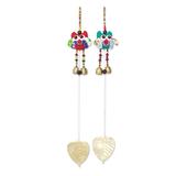 Ringing Owls,'Handmade Owl-Themed Cotton Mobiles from Thailand (Pair)'