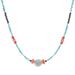 Sweet as The Sky,'Thai Quartz & Multi Gemstone Beaded Pendant Necklace'