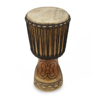 Sankofa Beat,'Artisan Crafted African Adinkra Theme Djembe Drum (20 Inch)'