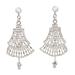 Sterling Angels,'Skirt Design Sterling Silver Chandelier Earrings Thailand'