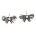 Little Bow,'Sterling Silver Bow-Motif Stud Earrings'