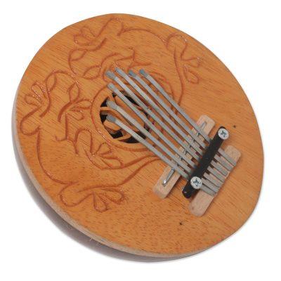 Gecko Melody,'Handcrafted Coconut Shell Kalimba Thumb Piano from Bali'