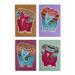 'Four Batik Elephant-Themed Greeting Cards from Thailand'