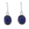 'Majestic Blue' - Thai Sterling Silver and Lapis Lazuli Earrings