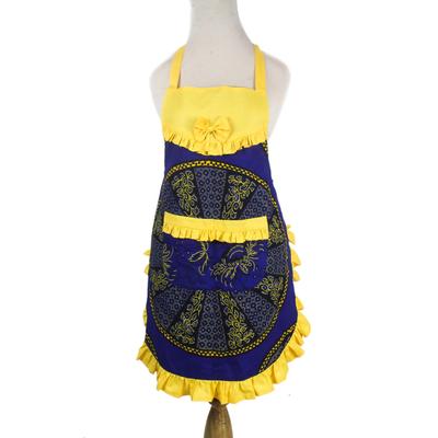 Cook's Choice,'All Cotton Ruffled Apron from Ghana...