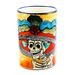 Brilliant Catrina,'Ceramic Catrina Vase Hand Painted in Mexico'