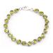 'Nature's Gift' - Tennis Style Peridot and Sterling Silver Bracelet