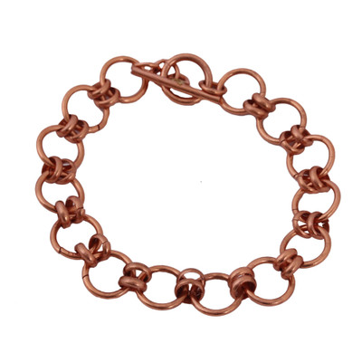 Antique Rings,'Handmade Copper Link Bracelet from Mexico'